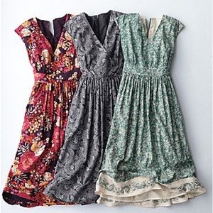 Garnet Hill brown and orange floral sundress- size 16, cotton